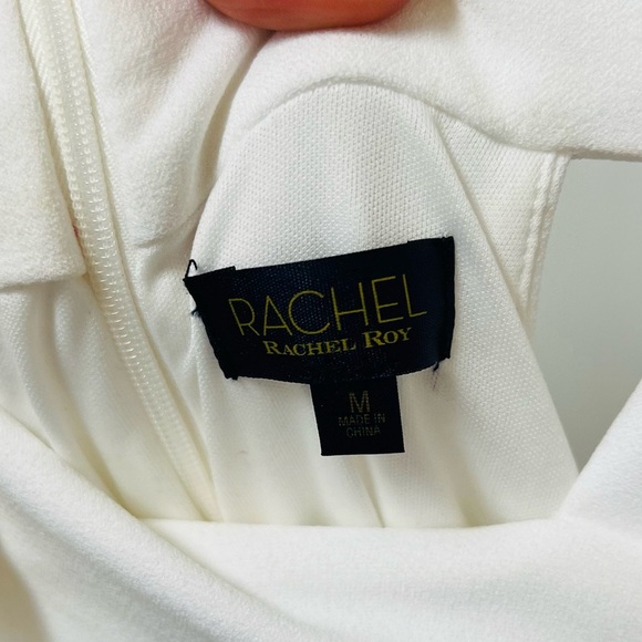 Nwt gorgeous Rachel Roy size medium white stretchy lined dress - Picture 8 of 9